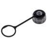 USB Dust Cover Male D-Cut IP67 Plastic Silicone Sealing Pad Black, Pack of 1, MFR: 1257925 view 1
