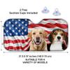 4th Of July American Flag Dog & Cat Personalized Custom Auto Windshield Sunshade, Car Window Protector - Gift For Pet Owners, Pet Lovers, Independence Day Windshield Sunshade With Pet Photos view 3