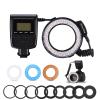 DirectNine Basics LED Macro Flash Light, LCD Display, 48 LEDs, 4 Modes, 7 Levels Brightness, 9 Adapter Rings, Blue and Orange Diffusers, for DSLR Cameras, Genericthqmbgc0a9 view 1