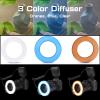DirectNine Basics LED Macro Flash Light, LCD Display, 48 LEDs, 4 Modes, 7 Levels Brightness, 9 Adapter Rings, Blue and Orange Diffusers, for DSLR Cameras, Genericthqmbgc0a9 view 4