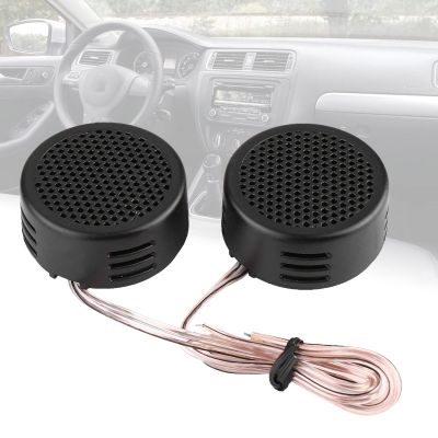 Car Sound Speaker, 12V 5A 500W, Black Audio Tweeter, 35mm 98dB Loudspeaker, Automobile Speaker for Most Model Car