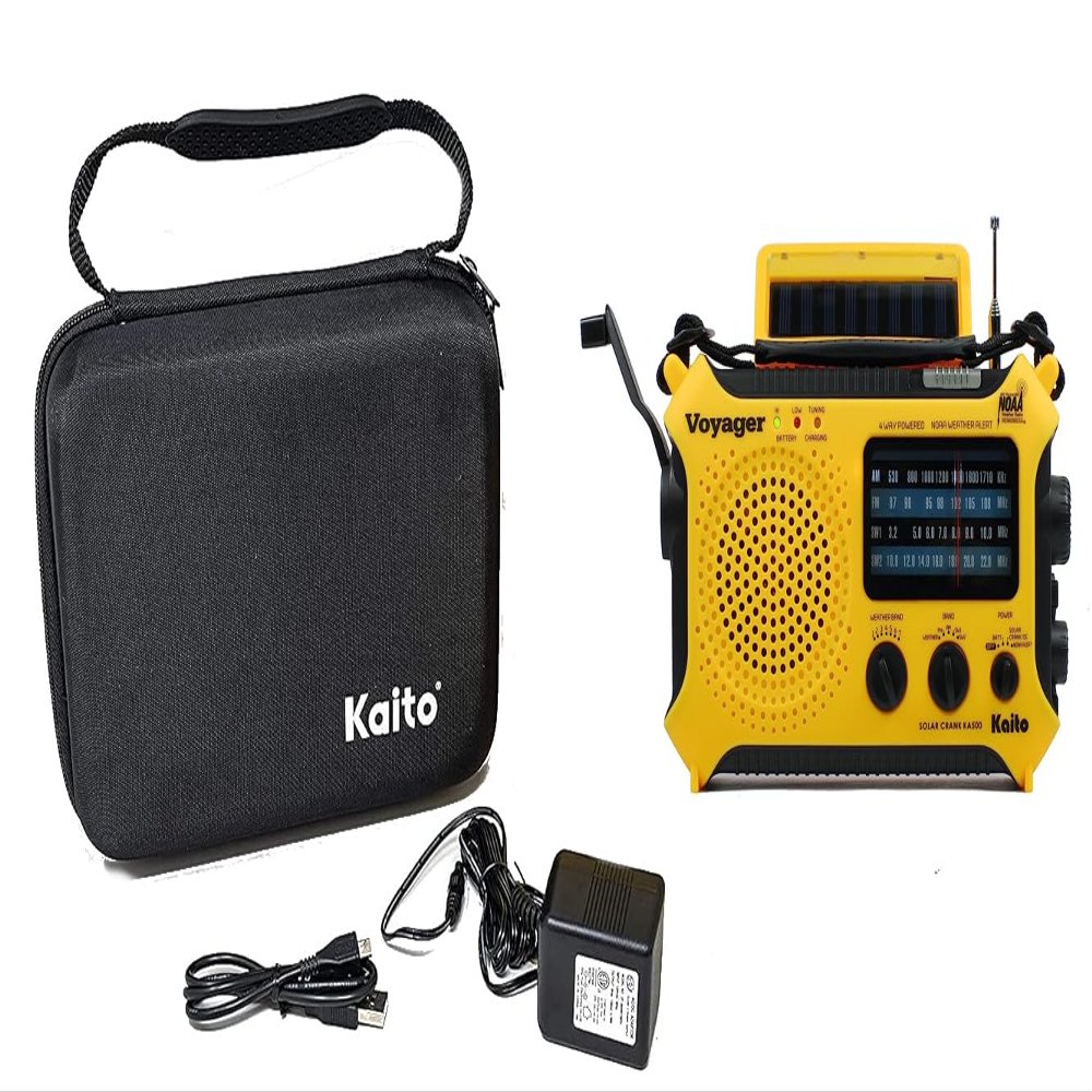 Kaito Voyager KA500 Bundle with AC Adapter and Carrying Case