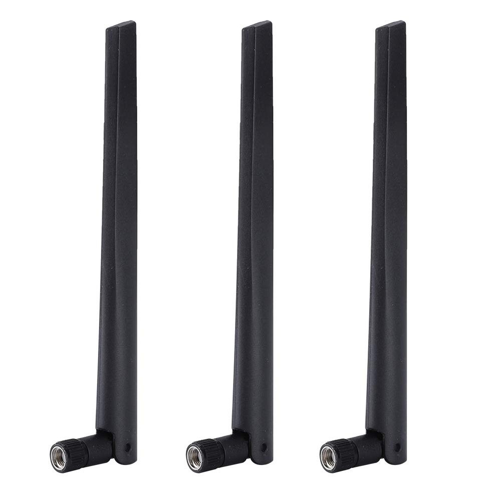 3PCS SMA Network Card Antenna for RT AC68u, Dual Band Router, 5dBi Gain, Radiation