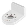 White Plastic Conner Wall Mount Bracket, Easy Installation, Compatible with Most CCTV Cameras, Included Install Screws, for Indoor Use view 1