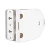 White Plastic Conner Wall Mount Bracket, Easy Installation, Compatible with Most CCTV Cameras, Included Install Screws, for Indoor Use view 2