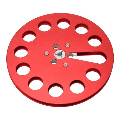 7x1/4 Inch Takeup Reel, Universal 11 Wind Holes Empty Tape Reel with Effcient Performance, Empty Tape Reel for Recording Erasing Rerecording (Red)