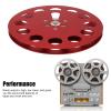7x1/4 Inch Takeup Reel, Universal 11 Wind Holes Empty Tape Reel with Effcient Performance, Empty Tape Reel for Recording Erasing Rerecording (Red) view 3