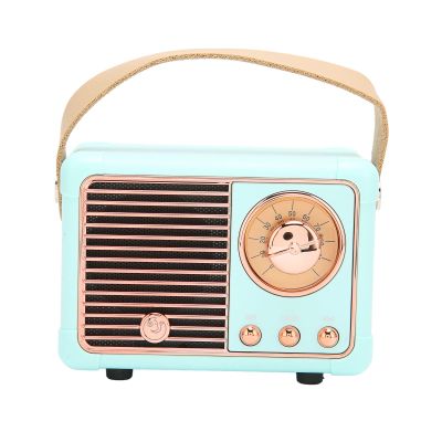 Wisoqu Portable Vintage Speaker with 360 Degree Stereo Sound, BT 5.0 for Fast, HiFi Chip, Multiple Play Modes, Small and Convenient (#3)