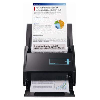 Fujitsu ScanSnap iX500 Document Scanner (PA03656-B002) Wireless Duplex Scanner for Mac & PC, High-Speed Auto Feed, PDF & Cloud Compatible (Renewed)