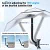 Gen 3 Starlink Mount, Adjustable Starlink Gen 3 Mount, Starlink Mounting Kit for V3 Starlink Standard Dish-Include Starlink Gen 3 Pipe Adapter view 3