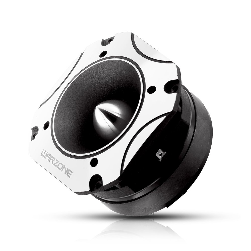 Warzone WZ60TW 4.02-Inch Super Tweeter Speaker, 4 Ohm, 1600W Max Power, 105dB Sensitivity, Titanium Diaphragm, CCAW Voice Coil for Pro Car Audio