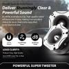 Warzone WZ60TW 4.02-Inch Super Tweeter Speaker, 4 Ohm, 1600W Max Power, 105dB Sensitivity, Titanium Diaphragm, CCAW Voice Coil for Pro Car Audio view 3