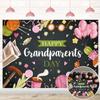 Happy Grandparents Day Backdrop for Photo School Event Retirement Love Grandma and Grandpa Party Decorations Grandparent's Day Family Gatherings Holiday Photography Wall Decor (10x6FT) view 1