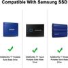 XANAD 3-in-1 Hard Case for Samsung T9/T7 Shield/T7 Touch 250GB-4TB Portable SSD - Gray view 2