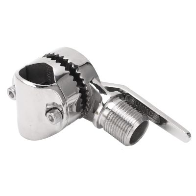 Marine VHF Antenna Mount Adjustable Ratchet 316 Stainless Steel Base for Boats Yachts RVs
