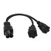 JORINDO IEC320 C6 to NEMA 1-15R Y Splitter Power Cable.Dual nema 1-15r Female Socket to C6 Plug Adapter Converter AC Power Supply Cord,1FT/0.3M (C6 to 2 X 1-15R) view 3