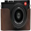 Q2 Camera Case, BMAOLLONGB Handmade Genuine Real Leather Half Camera Case Bag Cover for Leica Q2 Camera Bottom Opening Version + Hand Strap (Coffee) view 1