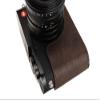 Q2 Camera Case, BMAOLLONGB Handmade Genuine Real Leather Half Camera Case Bag Cover for Leica Q2 Camera Bottom Opening Version + Hand Strap (Coffee) view 3