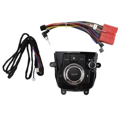 oimcpr Car Radio Panel Compatible for Mazda 3,Compatible for Axela 2014-2019 Remote Control Fascia Dash Kit Install Console GPS Bezel Facia Adapter Plate Trim