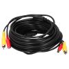AOWINHIT Portable CCTV Cable 2-in 1 Video Power Cord and DC Connector Fit for Surveillance Camera DVD Player (20m) view 4