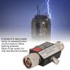 Beufee Coax Lightning Arrestor, N Female to N Male 400W Lightning Surge Arrestor 50 Ohm Lightning Surge Protector for Transceiver Receiver view 2