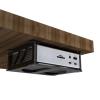 CaSZLUTION Wall Mount and Under Desk Holder for CalDigit TS5 Thunderbolt 5 Dock 15 Port, Acrylic Docking Station Mounting Stand Compatible with TS4 Thunderbolt 4 18-in-1 Hub (Black Holder Only) view 1