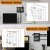 CaSZLUTION Wall Mount and Under Desk Holder for CalDigit TS5 Thunderbolt 5 Dock 15 Port, Acrylic Docking Station Mounting Stand Compatible with TS4 Thunderbolt 4 18-in-1 Hub (Black Holder Only) view 4