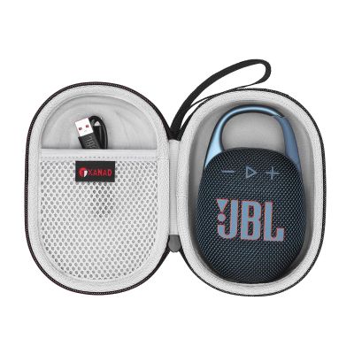 XANAD Hard Case Compatible with JBL Clip 5/Clip 4/Clip 4 Eco or Soundcore Select 4 Go Portable Speaker(Gray)