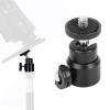 FLEXMAN Mini Ball Head Only, 360 Degrees Rotate Camera Tripod Accessory Monopod Replacement Parts with 0.25in Screw for Cameras Camcorders (Black) view 3