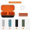 Supmay Hard Carrying Case for Sonos Roam 2/ Sonos Roam Portable Waterproof Bluetooth Speaker, Wireless Portable Speaker Protection Case with Mesh Pocket for USB-C Cable, Black+Orange view 2