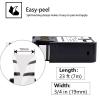 4PK 1/2" 3/4" Black on White Flexible Cable Wrap Label Tape Replacement for Dymo XTL-300 XTL-500 Label Makers view 3