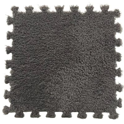 YQJYBD 24pcs 30 * 30CM Bedroom Bedside Patchwork Carpet Window Mat Foam Mat Cutting and Washing Patchwork Mat Room Warm Play Mat Easy to Clean Soft Fuzzy Climbing Activity Mat(Grey), CMM669
