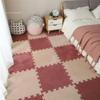YQJYBD 24pcs 30 * 30CM Bedroom Bedside Patchwork Carpet Window Mat Foam Mat Cutting and Washing Patchwork Mat Room Warm Play Mat Easy to Clean Soft Fuzzy Climbing Activity Mat(Grey), CMM669 view 2