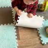 YQJYBD 24pcs 30 * 30CM Bedroom Bedside Patchwork Carpet Window Mat Foam Mat Cutting and Washing Patchwork Mat Room Warm Play Mat Easy to Clean Soft Fuzzy Climbing Activity Mat(Grey), CMM669 view 4