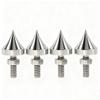 Tissting 4 Pcs Speaker Spikes M6/M8/M10/M12 Stainless Steel HiFi Shock Absorber Isolation Pucks Speaker Resonance Feet Spikes for Amplifier CD DVD Player(M6) view 1
