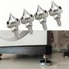 Tissting 4 Pcs Speaker Spikes M6/M8/M10/M12 Stainless Steel HiFi Shock Absorber Isolation Pucks Speaker Resonance Feet Spikes for Amplifier CD DVD Player(M6) view 3