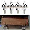 Tissting 4 Pcs Speaker Spikes M6/M8/M10/M12 Stainless Steel HiFi Shock Absorber Isolation Pucks Speaker Resonance Feet Spikes for Amplifier CD DVD Player(M6) view 4