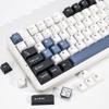KBDiy Arctic PBT Double Shot Keycap Set,174 Keys Retro Blue Custom Key Cap Keycaps 60 Percent Cherry Profile Keycaps for 61/64/68/84/87/100/104/108 Mechanical Keyboard view 1