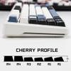 KBDiy Arctic PBT Double Shot Keycap Set,174 Keys Retro Blue Custom Key Cap Keycaps 60 Percent Cherry Profile Keycaps for 61/64/68/84/87/100/104/108 Mechanical Keyboard view 3