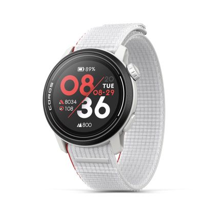 COROS PACE 3 GPS Sport Watch Lightweight, Comfortable Running Watch, 17-Day Battery Life, Accurate GPS, Heart Rate Monitor, Navigation, Sleep Tracking, Training Plan, Run, Bike, and Ski-Chalk Nylon