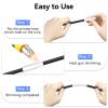 30 Pack Compatible for Brother HSe-211 Heat Shrink Labels HSe 211 HS-211 HS211 5.8mm Black on White Heat Shrink Wire Labels for PT-D400 PT-D450 PT-H300 PT-E500 PT-P750WVP Printer (0.23''x 4.9ft) view 3