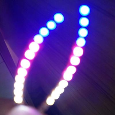 ZCLYHT LED Luminous Eyelash Lamp, Flashing Fake Eyelash Night Lights, False Eyelashes Non Grafting Halloween 6 Colors to Choose From (Colorful)