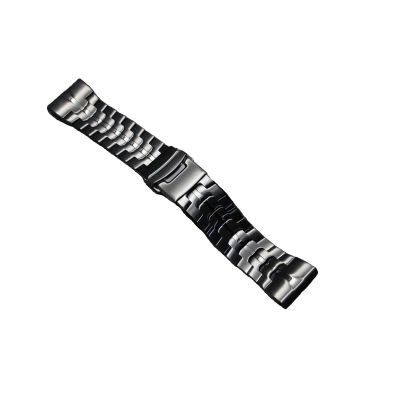 EMAIGE 22/26mm Titanium Quick Release Metal Watch Band fit For Garmin Fenix 7X 7 6 Pro 6X 5 5X 3 Descent Mk2i Strap Bracelet(Black,26MM)