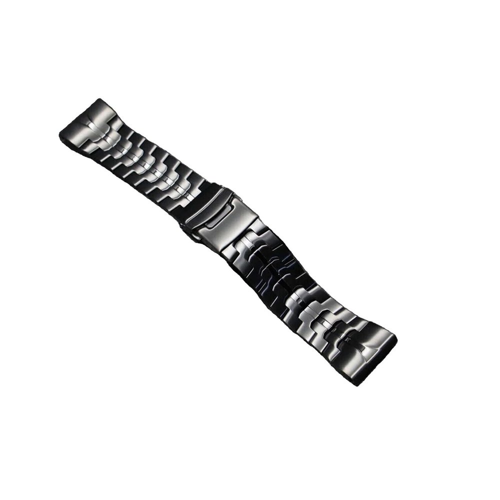 EMAIGE 22/26mm Titanium Quick Release Metal Watch Band fit For Garmin Fenix 7X 7 6 Pro 6X 5 5X 3 Descent Mk2i Strap Bracelet(Black,26MM)