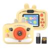 Andoer 1080P Kids Digital Camera Digital Video Camera for Kids Dual Lens 2.0 Inch IPS Screen 8X Zoom Selfie Timer OTG Music Game Play with 32GB TF Card USB Card Reader Neck Strap Birthday Christmas view 1