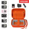 Comecase Carrying & Protective Case for Digital Camera, for Comkory/for Kodak Pixpro/for Canon PowerShot ELPH 180/190 / Sony DSCW800 / DSCW831 Cameras for Travel - Orange view 2