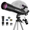 FlyGala Telescope for Kids and Adults,80mm Aperture 600mm Focal Length Beginners Astronomical Telescope for Adults high Powered (30X-750X),Refractor Astronomy telescopes Kids 6-8 8-12 Over 5 Year Old view 1