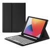 QIYIBOCASE Keyboard Case for iPad Pro 11 Inch (M5/M4) 2025/2024,Flip Folio Stand Cover with Pencil Holder & Round Keys Magnetically Detachable Keyboard, Black view 2