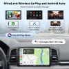 Double Din Car Stereo with Wireless CarPlay & Android Auto, 7 inch QLED CarPlay Screen for Car, SXM Ready, Quick Charge, Bluetooth Car Radio with Live Rear View, MirrorLink, USB/AUX/SWC, F7G2A7-XE-N view 2