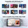Double Din Car Stereo with Wireless CarPlay & Android Auto, 7 inch QLED CarPlay Screen for Car, SXM Ready, Quick Charge, Bluetooth Car Radio with Live Rear View, MirrorLink, USB/AUX/SWC, F7G2A7-XE-N view 3